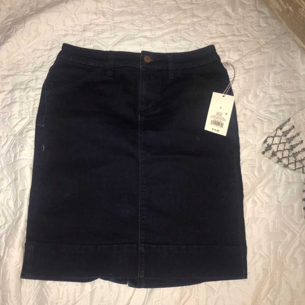 Dark jean skirt